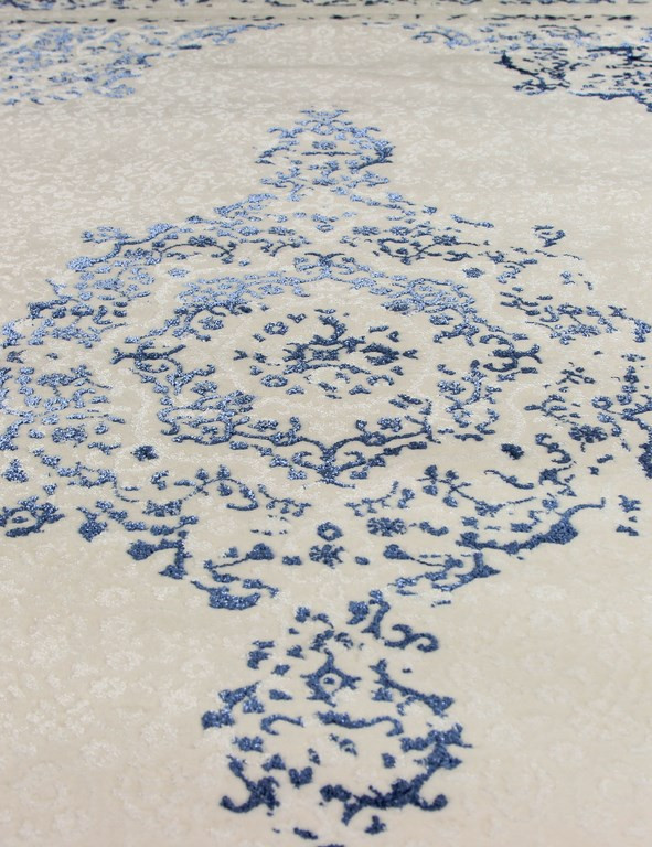 Ковер 07855A - BLUE / WHITE - Прямоугольник