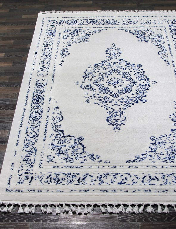 Ковер 07855A - BLUE / WHITE - Прямоугольник