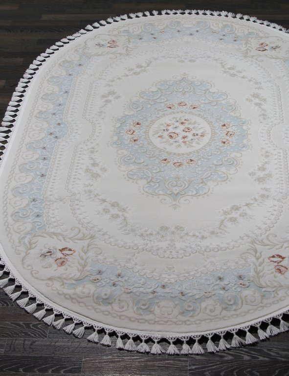 Ковер 07926T - BLUE / BLUE - Овал