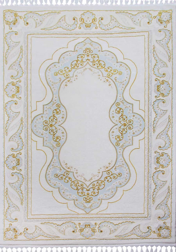 Ковер 08075A - BLUE / GOLD - Прямоугольник