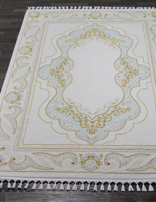 Ковер 08075A - BLUE / GOLD - Прямоугольник