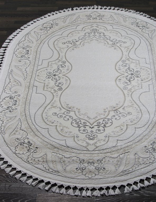 Ковер 08075G - GREY / GREY - Овал