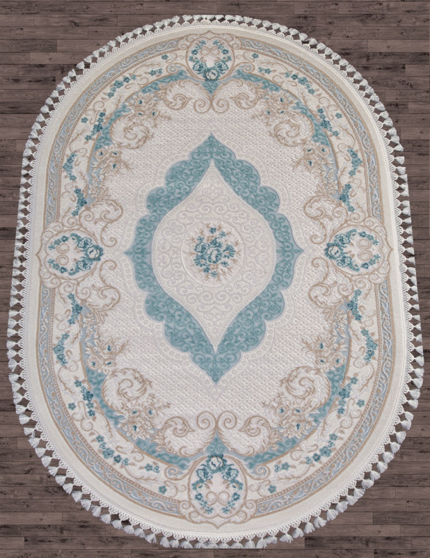 Ковер 7921 - BLUE / BLUE - Овал