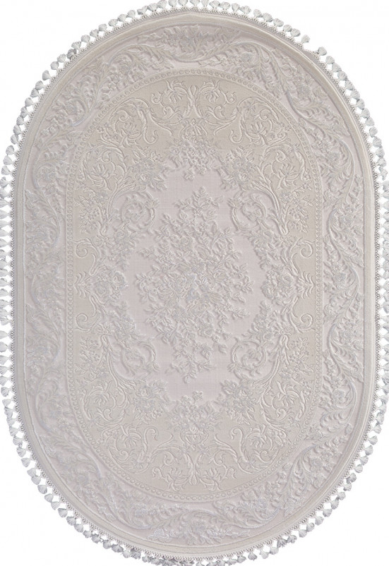 Ковер 8006 - WHITE / WHITE - Овал