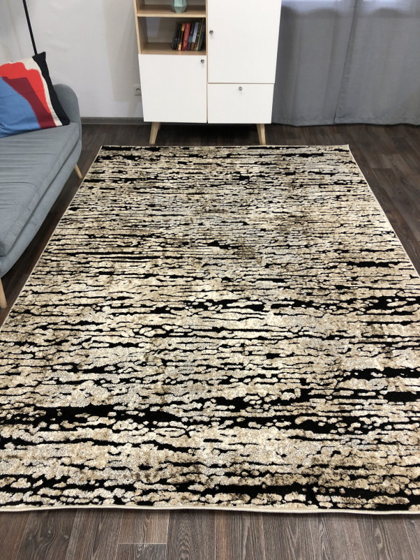 Ковер 4840 - BEIGE-BLACK - Прямоугольник