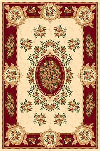 Ковер 5394 - CREAM-RED - Прямоугольник