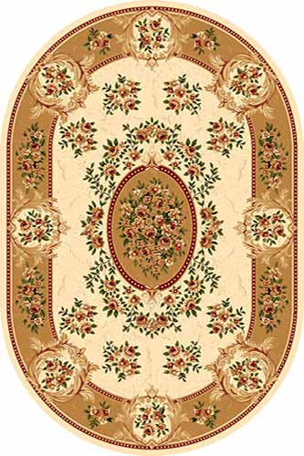 Ковер 5394 - CREAM-YELLOW - Овал