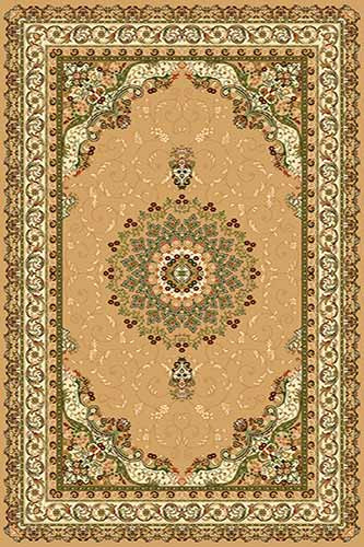 Ковер d027 - BEIGE-GREEN - Прямоугольник