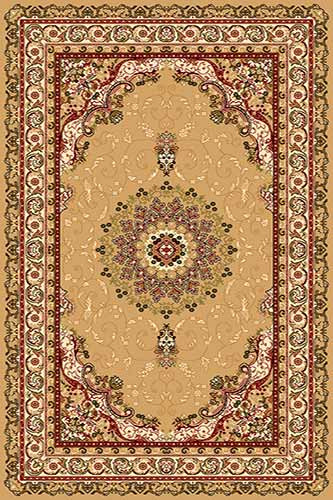 Ковер d027 - BEIGE-RED - Прямоугольник