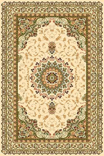 Ковер d027 - CREAM-GREEN - Прямоугольник