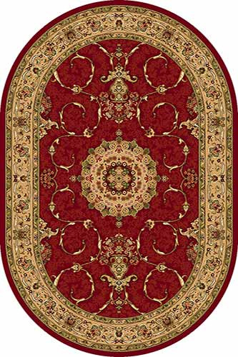 Ковер d034 - RED - Овал