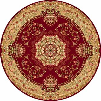Ковер d037 - RED - Круг