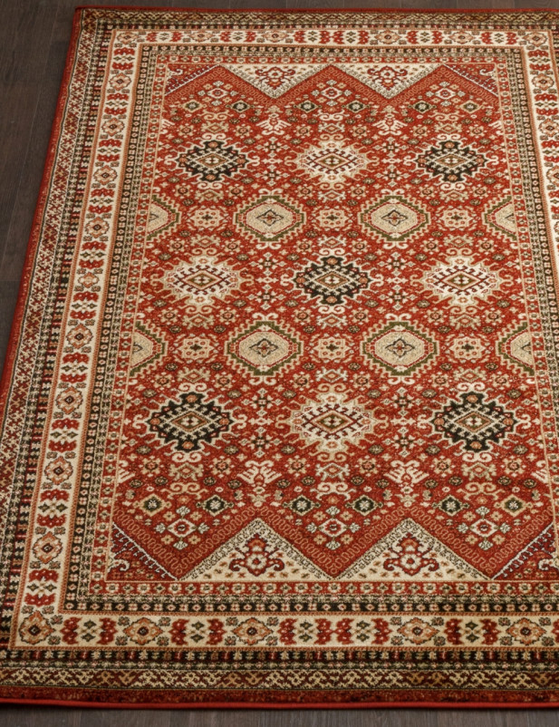 Ковер d196 - RED - Прямоугольник