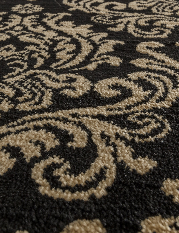 Ковер D716 - BLACK-BEIGE - Овал