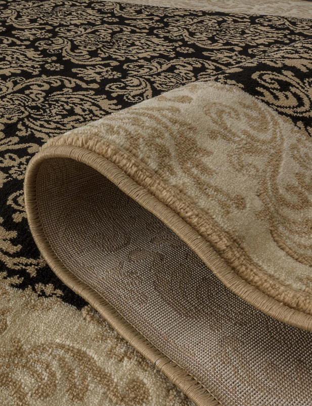 Ковер D716 - BLACK-BEIGE - Прямоугольник