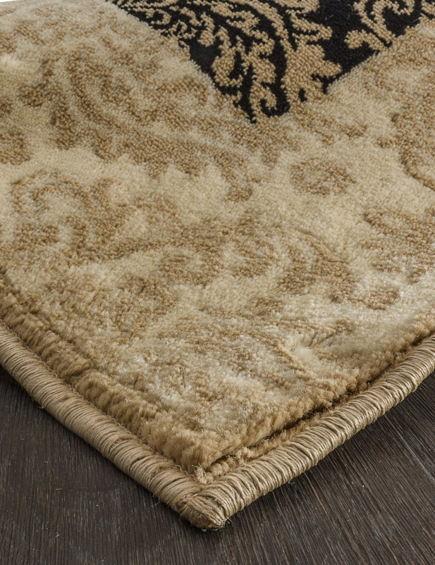 Ковер D716 - BLACK-BEIGE - Прямоугольник