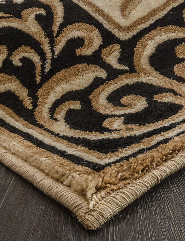 Ковер D719 - BEIGE-BLACK - Прямоугольник