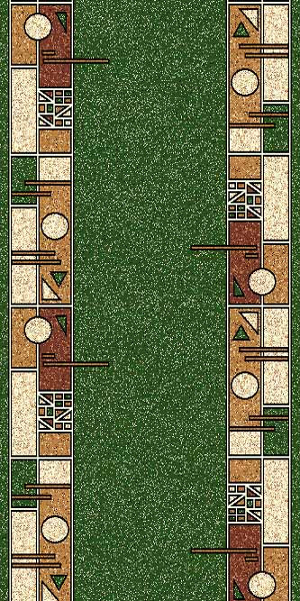 Ковер ALBINA 3 - GREEN - Дорожка