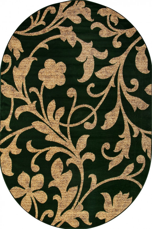 Ковер d184 - GREEN - Овал