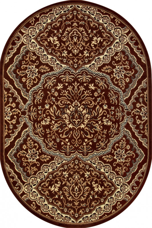Ковер D486 - BROWN - Овал