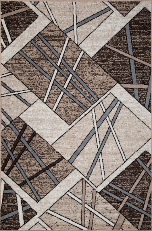 Ковер D487 - BEIGE-BROWN - Прямоугольник