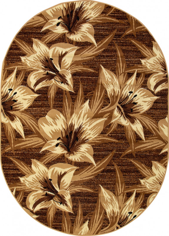 Ковер D490 - BROWN - Овал