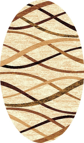 Ковер D497 - BEIGE - Овал