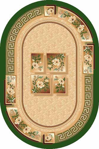 Ковер VERSACE - GREEN - Овал