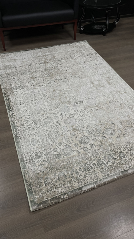 Ковер 8504A - S.WHITE / P.GREEN - Прямоугольник