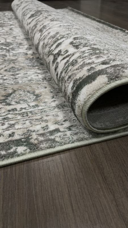 Ковер 8504A - S.WHITE / P.GREEN - Прямоугольник