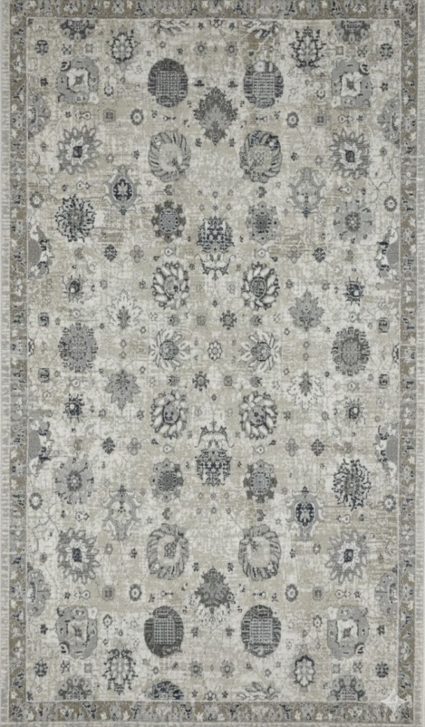 Ковер 9312A - S.WHITE / P.BLUE - Прямоугольник