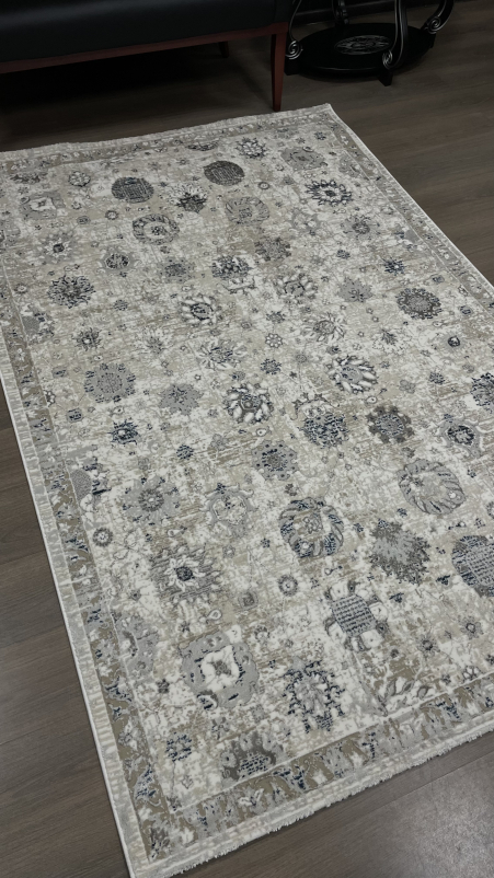 Ковер 9312A - S.WHITE / P.BLUE - Прямоугольник