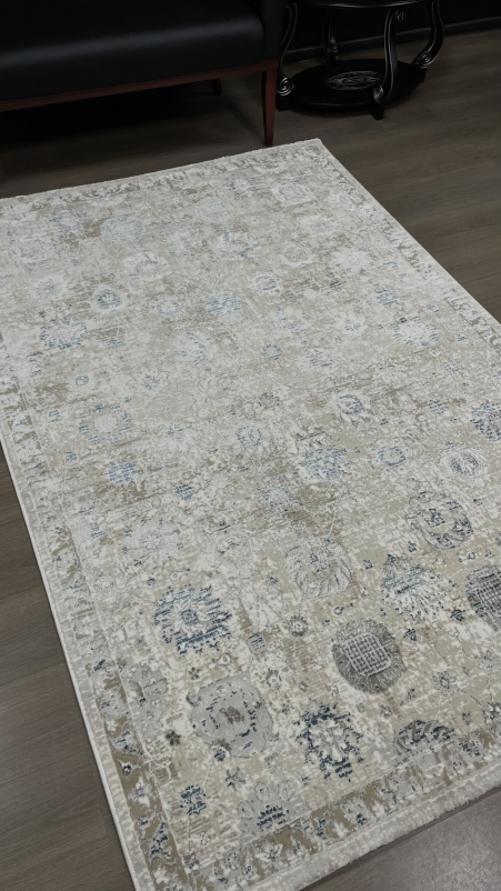 Ковер 9312A - S.WHITE / P.BLUE - Прямоугольник