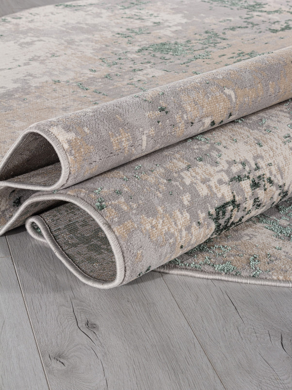 Ковер F163 - GRAY-GREEN - Овал