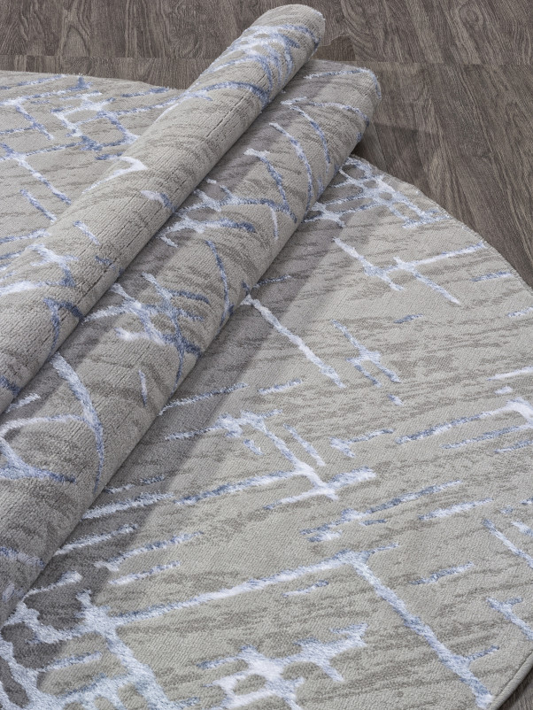 Ковер F164 - GRAY-BLUE - Овал