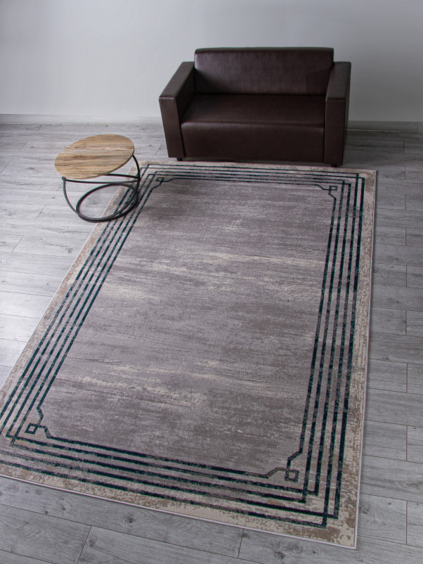 Ковер F514 - GRAY-BLUE - Прямоугольник