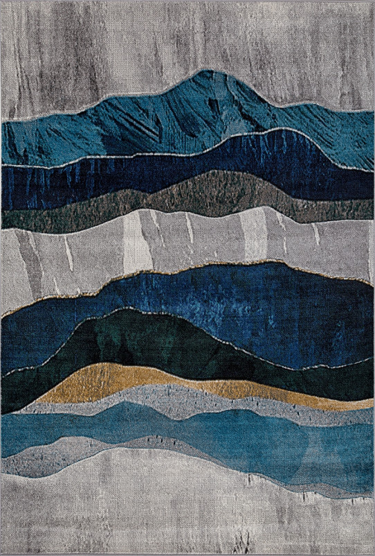 Ковер D826 - GRAY-BLUE - Прямоугольник