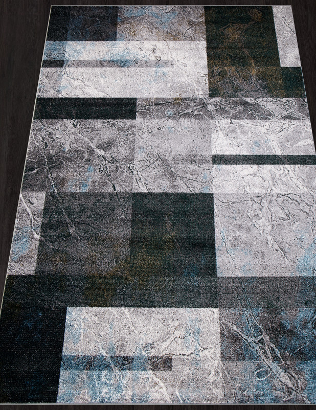 Ковер D828 - GRAY-BLUE - Прямоугольник