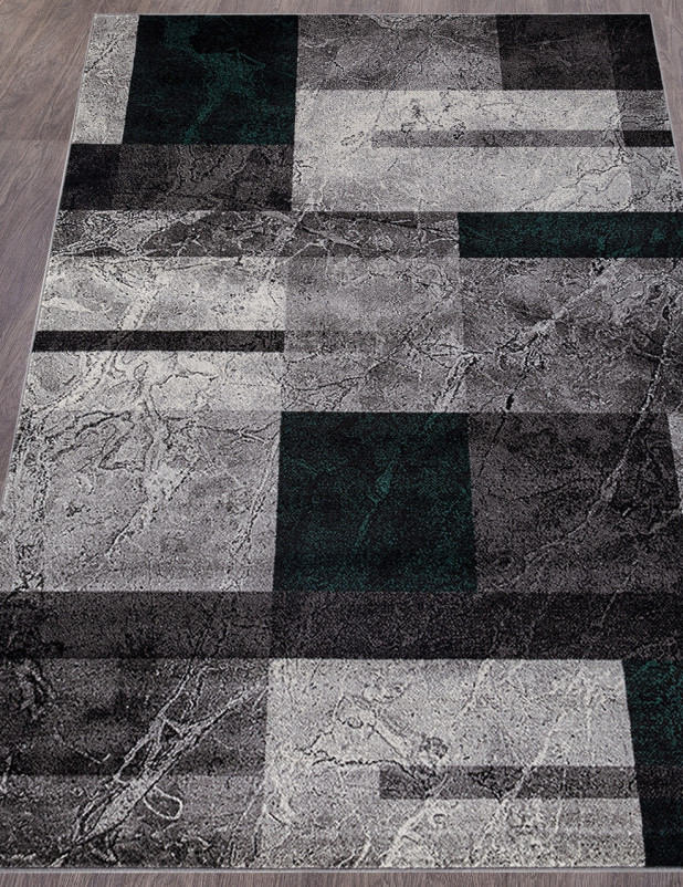 Ковер D828 - GRAY-GREEN - Прямоугольник