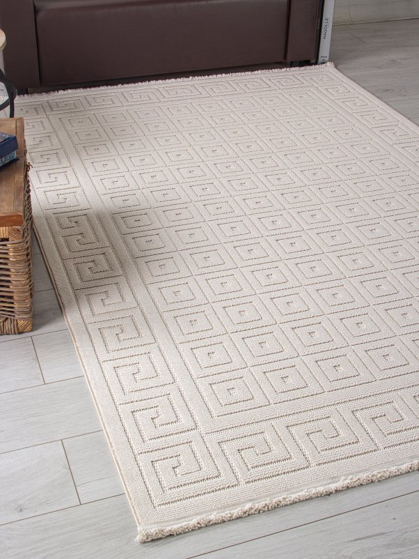 Ковер L0009A - BEIGE / BEIGE - Прямоугольник