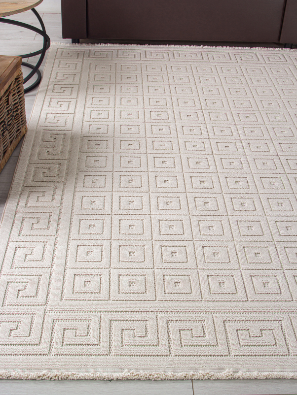 Ковер L0009A - BEIGE / BEIGE - Прямоугольник