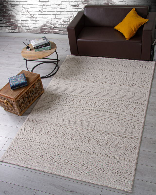 Ковер L0014B - BEIGE / D.BEIGE - Прямоугольник