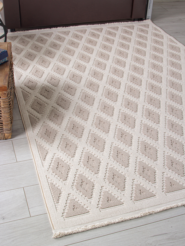 Ковер L0027B - D.BEIGE / BEIGE - Прямоугольник