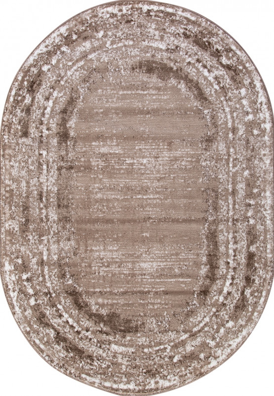 Ковер 1280A - VIZON SHRINK / BROWN - Овал