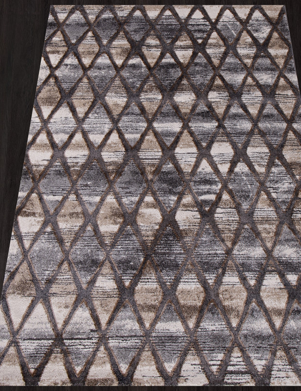 Ковер 28073 - 795 GREY / BEIGE - Прямоугольник