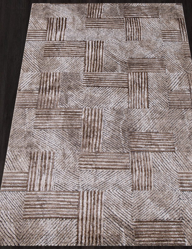 Ковер D7166 - 795 GREY / BEIGE - Прямоугольник
