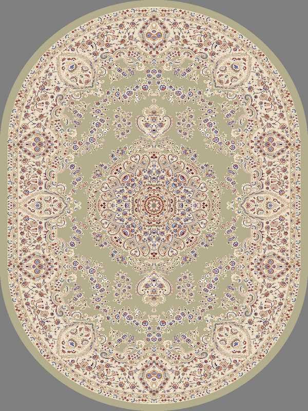 Ковер 02353A - L.GREEN - Овал