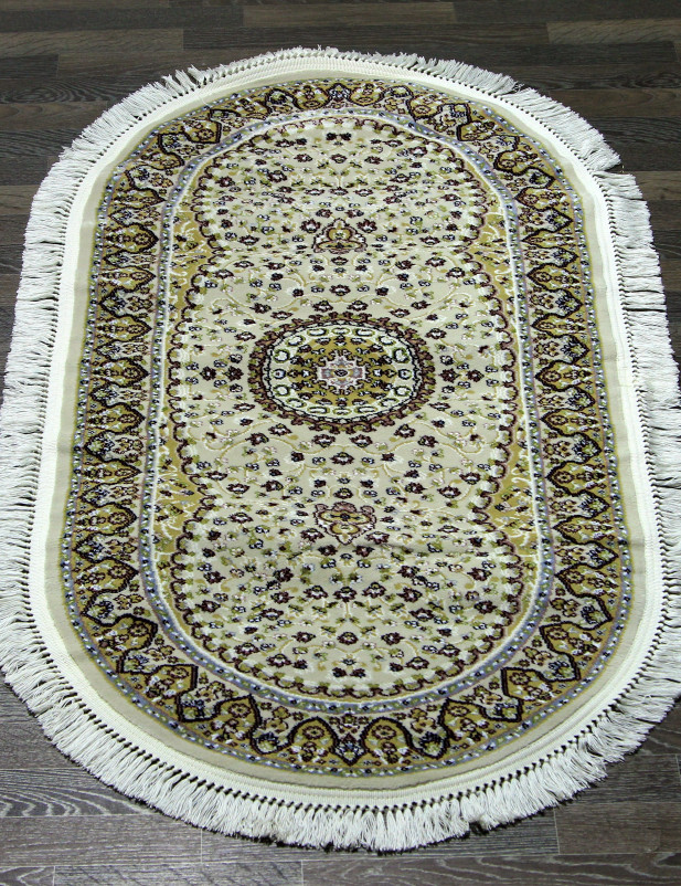 Ковер 02358A - CREAM / CREAM - Овал