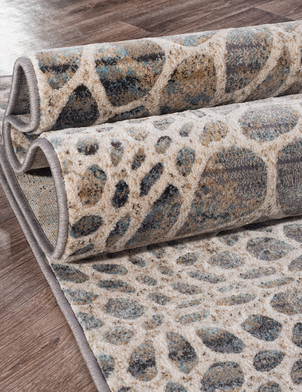 Ковер 3176 - BEIGE-BLUE - Прямоугольник
