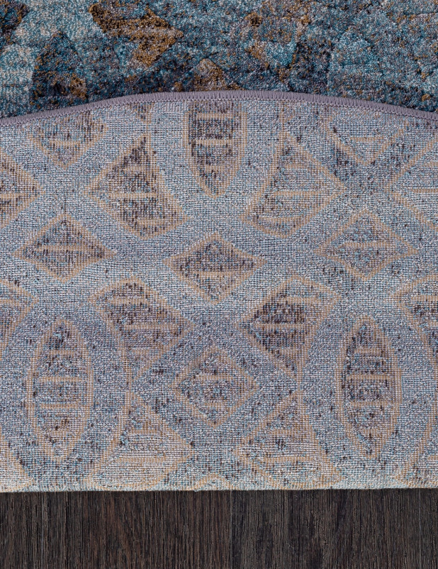 Ковер D563 - BEIGE-BLUE - Овал